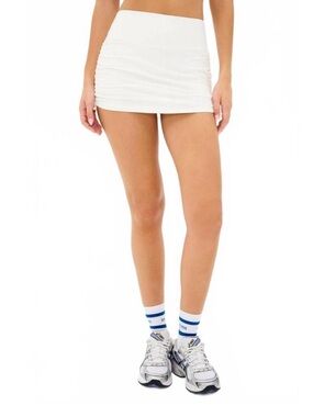 Splits59 White Sally Rigor Mini Skirt (hidden skirt), size small, NWT